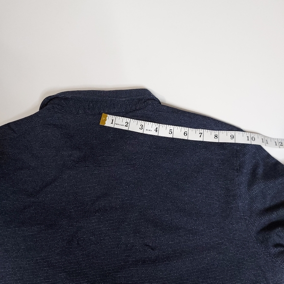 Calvin Klein Lrg. Slim Fit Mercerized Cotton Shirt - Picture 6 of 15